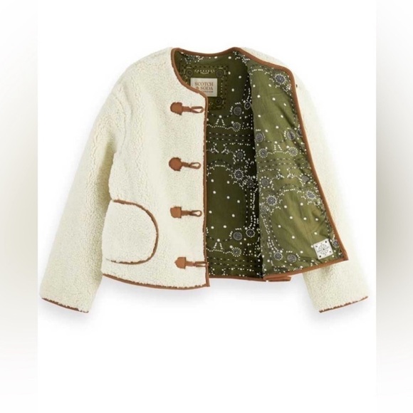 Scotch & soda SHORT TEDDY JACKET - Picture 1 of 16